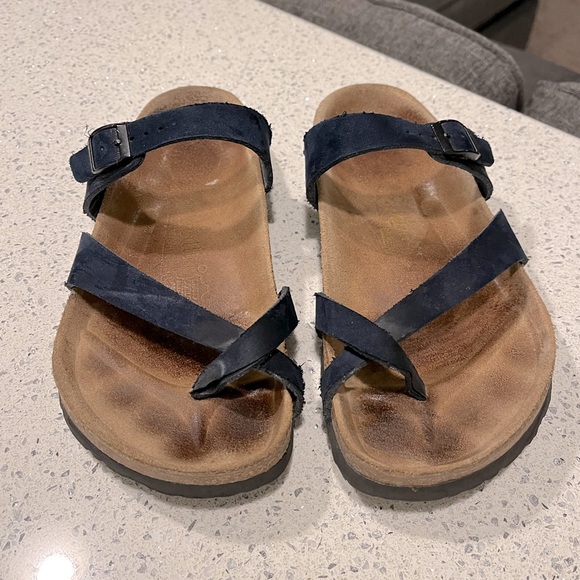 Birkenstocks Tabora in Navy Blue Suede type uppers. Size EU 40 (9 to 9.5) - Picture 5 of 11